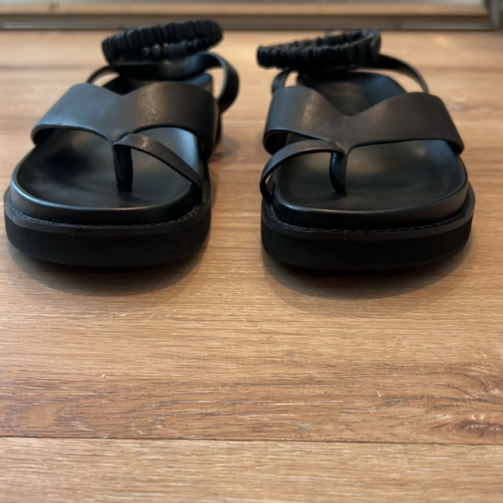 JONATHAN SIMKHAI Talie Toe Platform Leather Thong Sandals Shoes EU 38/US 8 - Picture 6 of 13